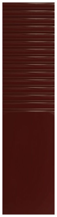 tubądzin groove burgundy 2 gloss str płytka ścienna 7.8x29.8 