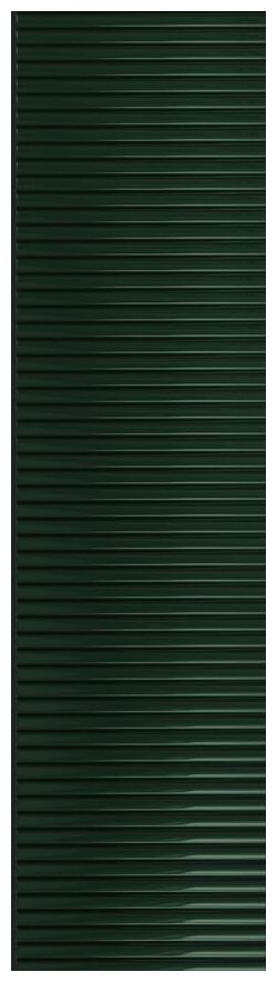 tubądzin groove green 1 gloss str płytka ścienna 7.8x29.8 