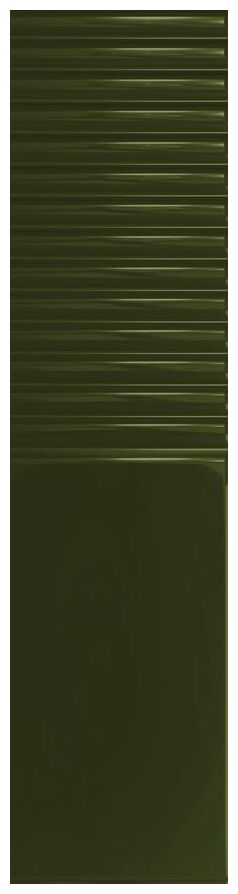 tubądzin groove olive 2 gloss str płytka ścienna 7.8x29.8 