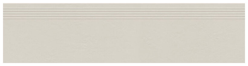 tubądzin industrio light grey stopnica mat rektyfikowana 29.6x119.8 
