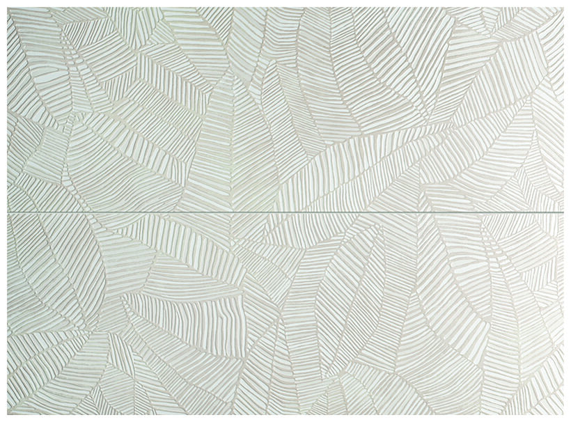 tubądzin pure leaves 2-elementowy dekor 65.8x89.8 