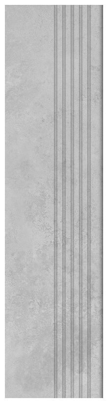tubądzin torano grey mat stopnica rektyfikowana 29.6x119.8x0.8 