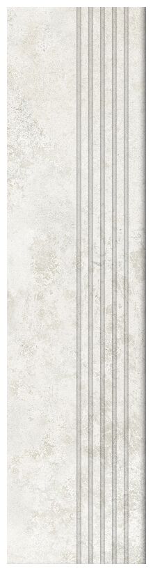 tubądzin torano white mat stopnica rektyfikowana 29.6x119.8x0.8 