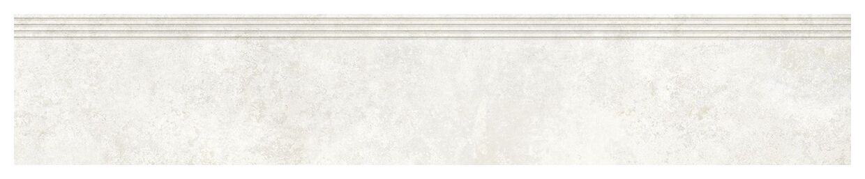 tubądzin torano white stopnica rektyfikowana 29.8x159.8x0.8 