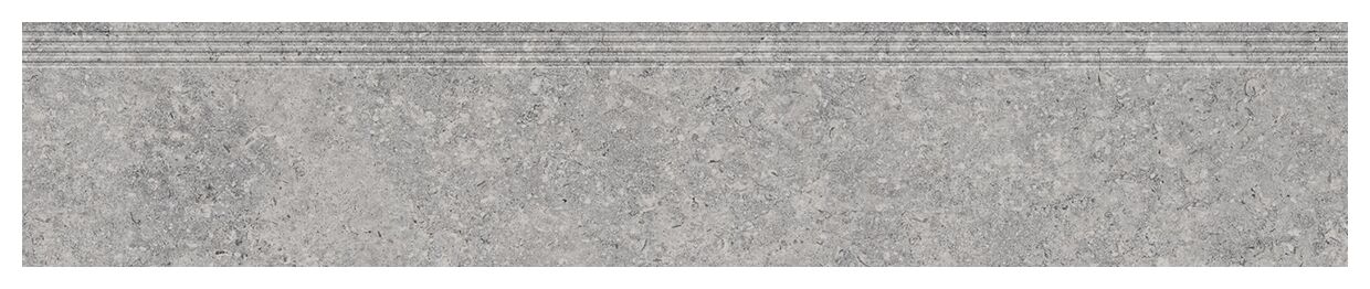 tubądzin zimba light grey str stopnica rektyfikowana 29.8x159.8x0.8 