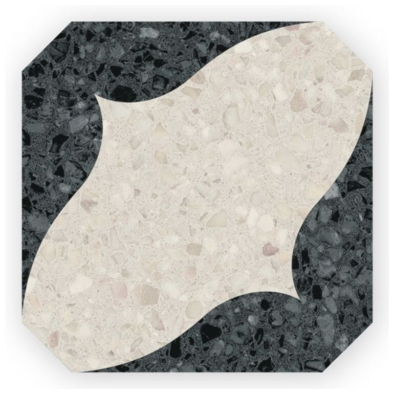 vives cerbere negro octogono gres 20x20 