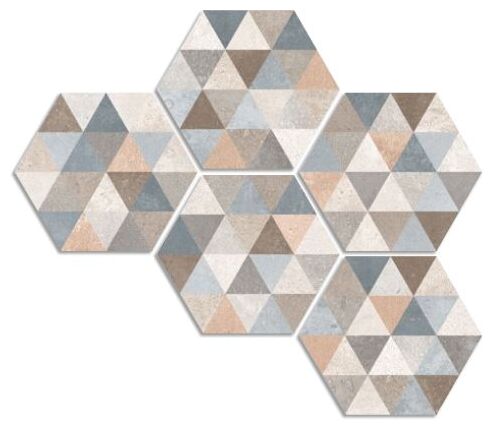 vives fingal hexagono gres 23.3x26.8 