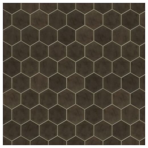 vives hexagono figuli brown gres 15x17 