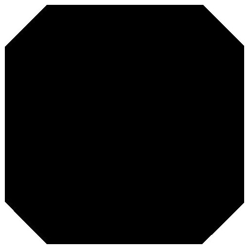 vives negro octogono płytka podłogowa 31.6x31.6 