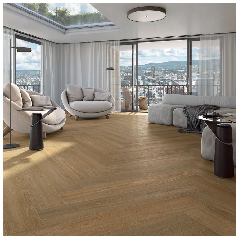 vives oslo-r marron gres rektyfikowany 19.4x120 