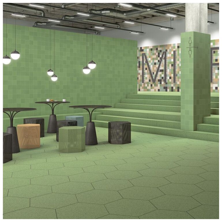 vives zepto verde płytka ścienna 13x13 