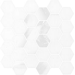 aparici apuane white hexagon mozaika 26.3x27.4 