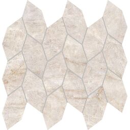 azteca perla venata lux leaf gris mozaika lappato gres rektyfikowany 29.49x28.39 