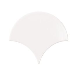 bestile bondi white fan shine płytka ścienna 13.4x15 