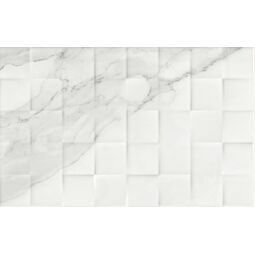 ceramika color mariza white 3d płytka ścienna 25x40 