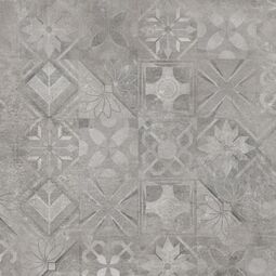 cerrad softcement silver patchwork dekor rektyfikowany 59.7x59.7 