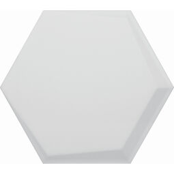 decus hexagono cuna blanco mate płytka ścienna 15x17 