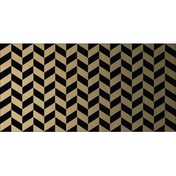 dune deluxe black&gold chevron płytka ścienna 12.5x25 (187839) 