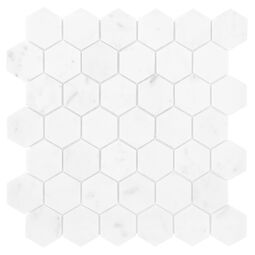 dunin carrara white hexagon 48 mozaika kamienna 29.8x30.2 