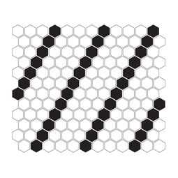 dunin mini hexagon b&w lean mozaika 26x30 