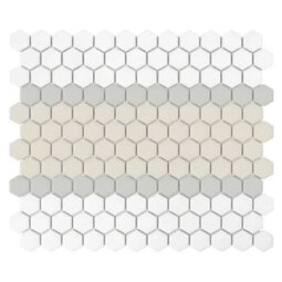 dunin mini hexagon stripe 3.a matt mozaika 26x30 