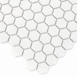 dunin mini hexagon white matt mozaika 26x30 