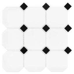 dunin octagon white 95 mozaika gresowa 29.6x29.6 