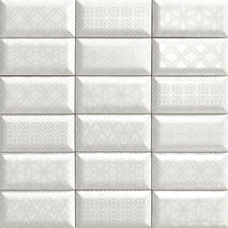 mainzu ceramica luxor white płytka ścienna 10x20 