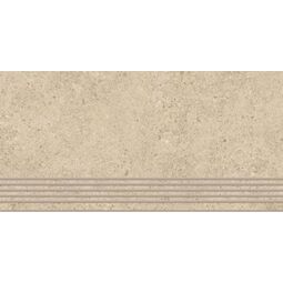 paradyż authority beige mat stopnica prosta nacinana 29.8x59.8 