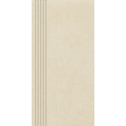 paradyż intero beige stopnica prosta nacinana mat 29.8x59.8 