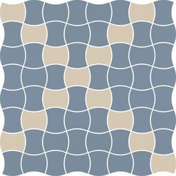 paradyż modernizm blue mix k.3.6x4.4 mozaika 30.86x30.86 