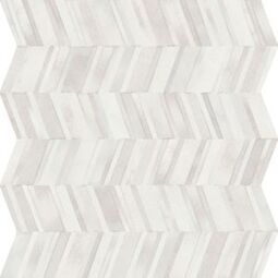 realonda chevron white gres 44x44 