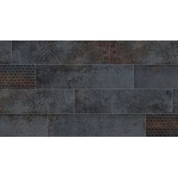 serenissima costruire metallo nero strong gres rektyfikowany 30x120 