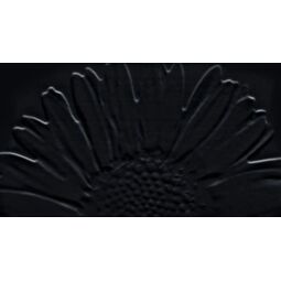 tubądzin colour black sunflower dekor 32.7x59.3 