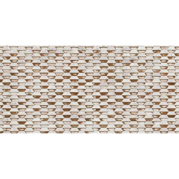 aparici steel white stamping natural płytka ścienna 49.75x99.55 gres aparici do salonu antypoślizgowe r10 wzorzyste nowości