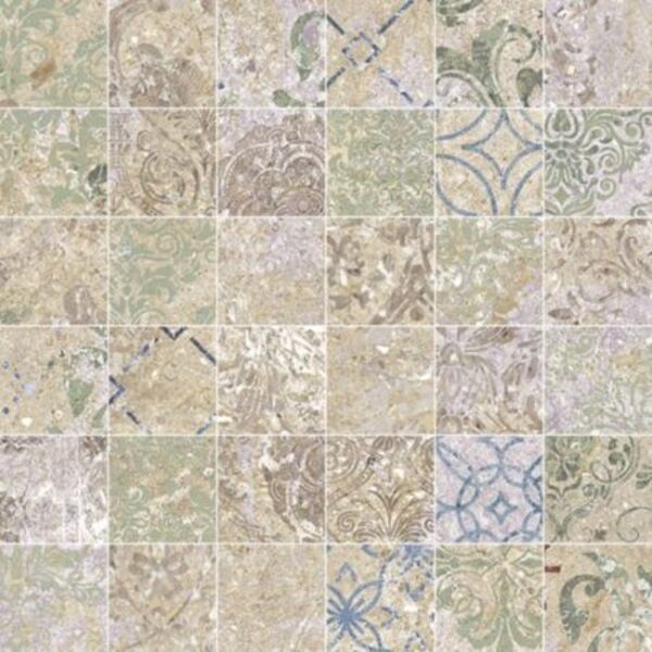 aparici bohemian blend natural 5x5 mozaika 29.75x29.75 płytki rustykalne 30x30