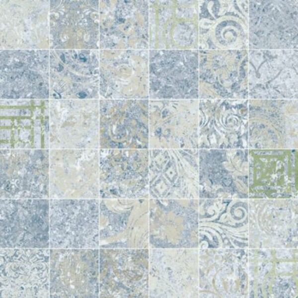 aparici bohemian blue natural 5x5 mozaika 29.75x29.75 płytki rustykalne 30x30