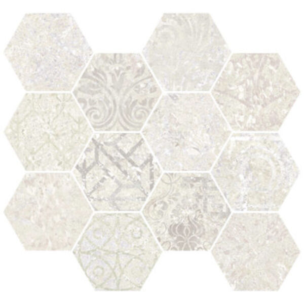 aparici bohemian sand natural hexagonal mozaika 28x30 płytki hiszpańskie do łazienki matowe antypoślizgowe rektyfikowane patchwork