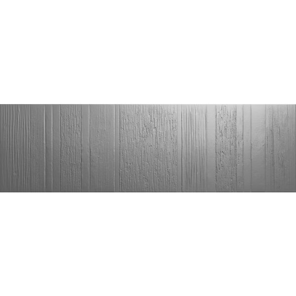 aparici glimpse silver groove dekor 29.75x99.55 płytki prostokątne hiszpańskie do łazienki szare