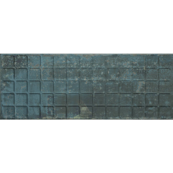 aparici grunge blue square płytka ścienna 44.63x119.3 płytki hiszpańskie do łazienki niebieskie matowe rektyfikowane strukturalne