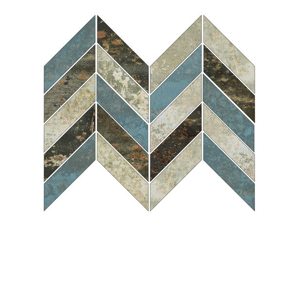 aparici grunge mix mozaika espiga lappato 22.5x32.5 jodełka: płytki w stylu śródziemnomorskim