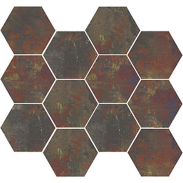 aparici harlem green hexagonal mozaika 28x30 gres heksagonalne do kuchni matowe