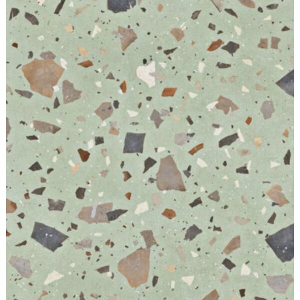 aparici pebble green natural gres rektyfikowany 99.55x99.55 płytki aparici imitujące lastryko kwadratowe antypoślizgowe rektyfikowane o grubości 10 mm