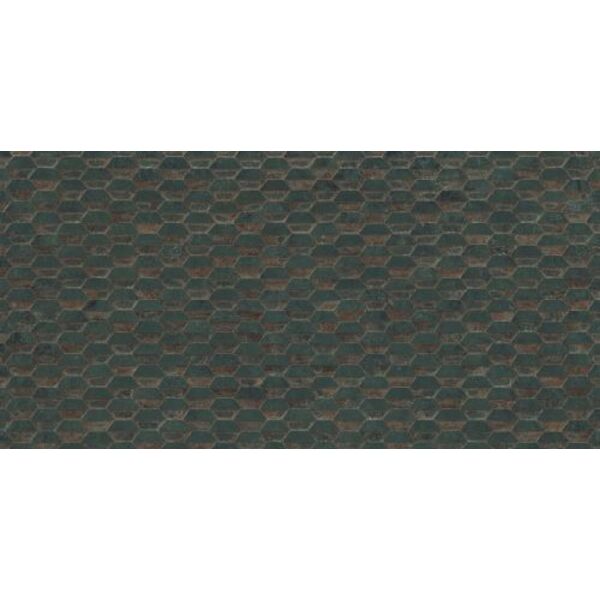 aparici steel green stamping natural płytka ścienna 49.75x99.55 gres aparici hiszpańskie do kuchni antypoślizgowe strukturalne