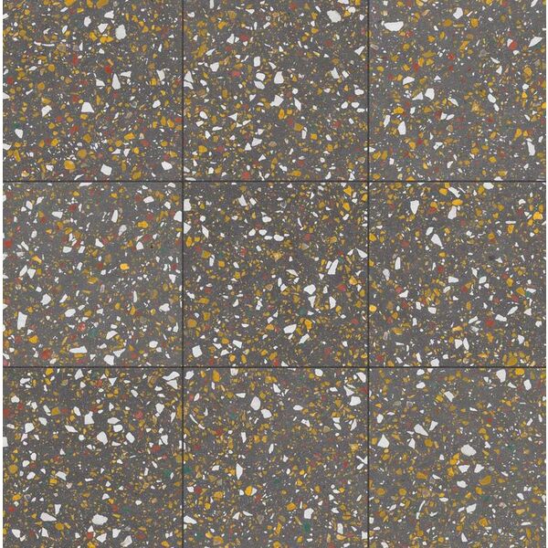 aparici terrazzo anthracte natural gres 59.2x59.2 płytki w stylu retro imitujące lastryko