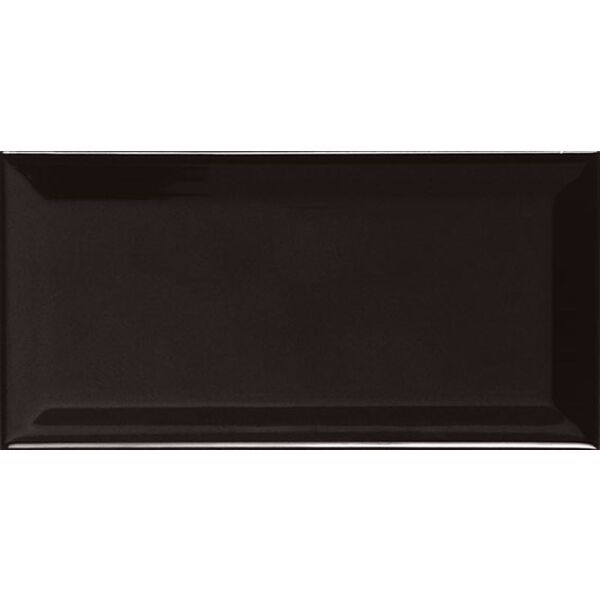 ape ceramica biselado negro brillo 10x20 glazura ape ceramica prostokątne 10x20