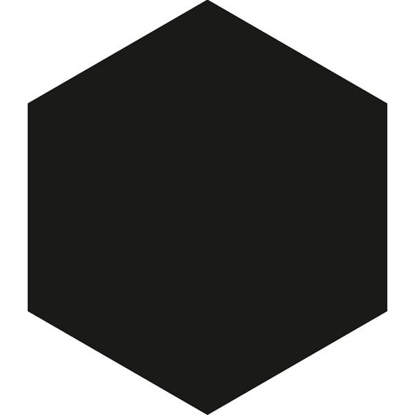 ape ceramica hexagon black gres 17.5x20.2 płytki heksagonalne do łazienki matowe