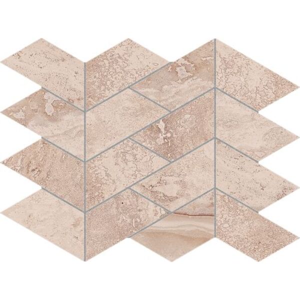azteca travertine lacio soft ivory mozaika 21.6x28 płytki jodełka w stylu skandynawskim