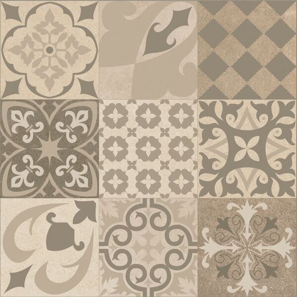 baldocer krabi mix bone gres rektyfikowany 60x60 płytki patchwork o grubości 8-10 mm