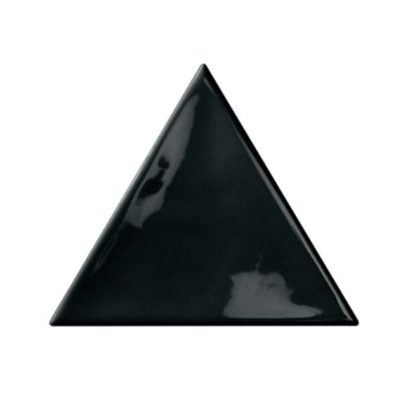 bestile bondi black triangle shine płytka ścienna 11.5x13 glazura hiszpańskie do salonu czarne błyszczące